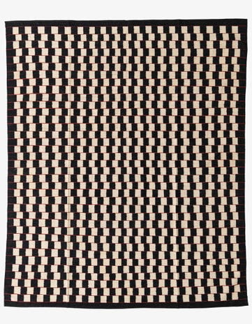 8' 1 x 9' 9 Hand Woven Kilim Modern Wool Rug