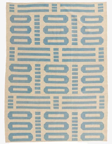 5' 7 x 7' 9 Hand Woven Kilim Modern Wool Rug