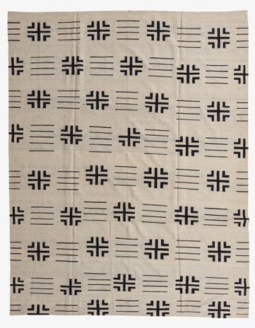 8' 6 x 10' 10 Hand Woven Kilim Modern Wool Rug