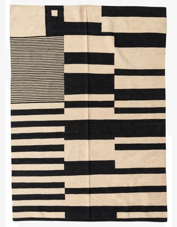 5' 7 x 7' 9 Hand Woven Kilim Modern Wool Rug