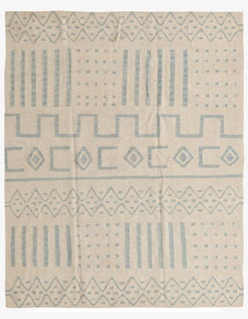 5' 1 x 6' 5 Hand Woven Kilim Modern Wool Rug