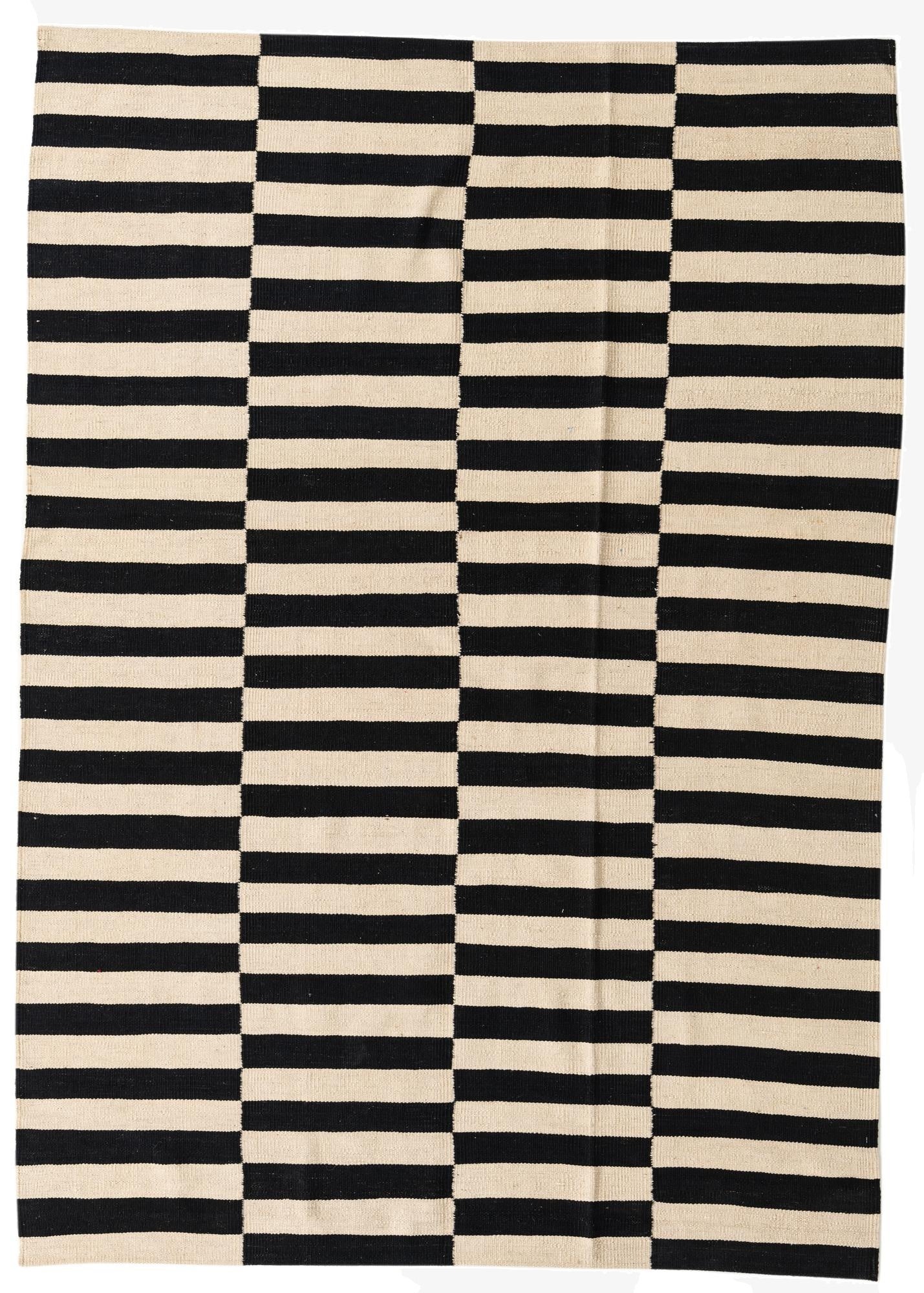 5' 6 x 7' 10  Hand Woven Kilim Modern Wool Rug