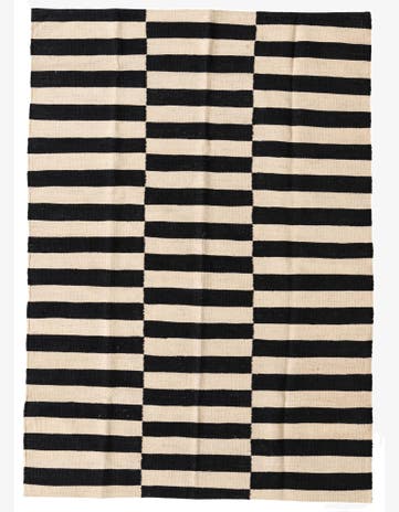 4' 2 x 6' Hand Woven Kilim Modern Wool Rug