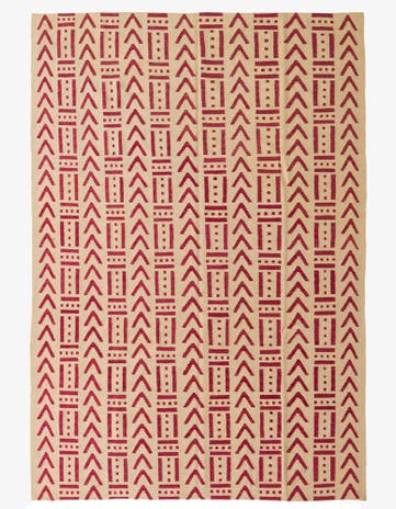 6' 9 x 9' 9 Hand Woven Kilim Modern Wool Rug