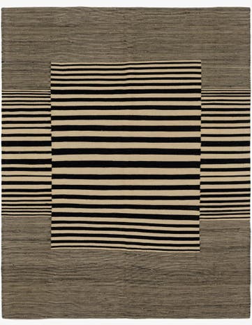 5' 10 x 7' 4 Hand Woven Kilim Modern Wool Rug