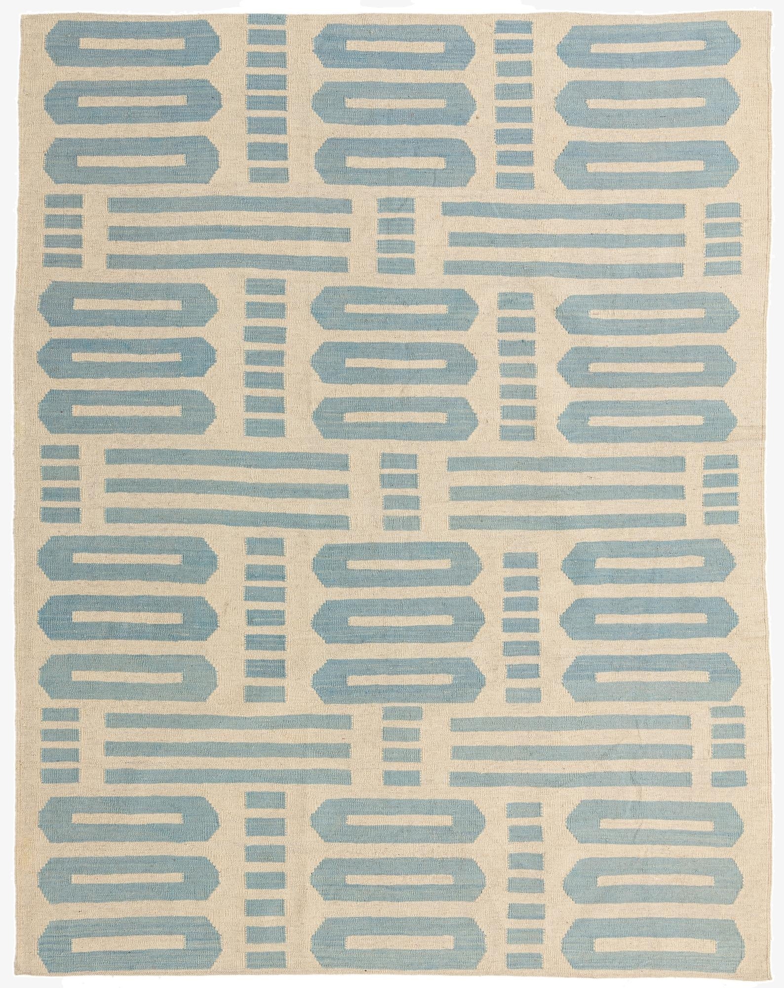 6' x 7' 7  Hand Woven Kilim Modern Wool Rug