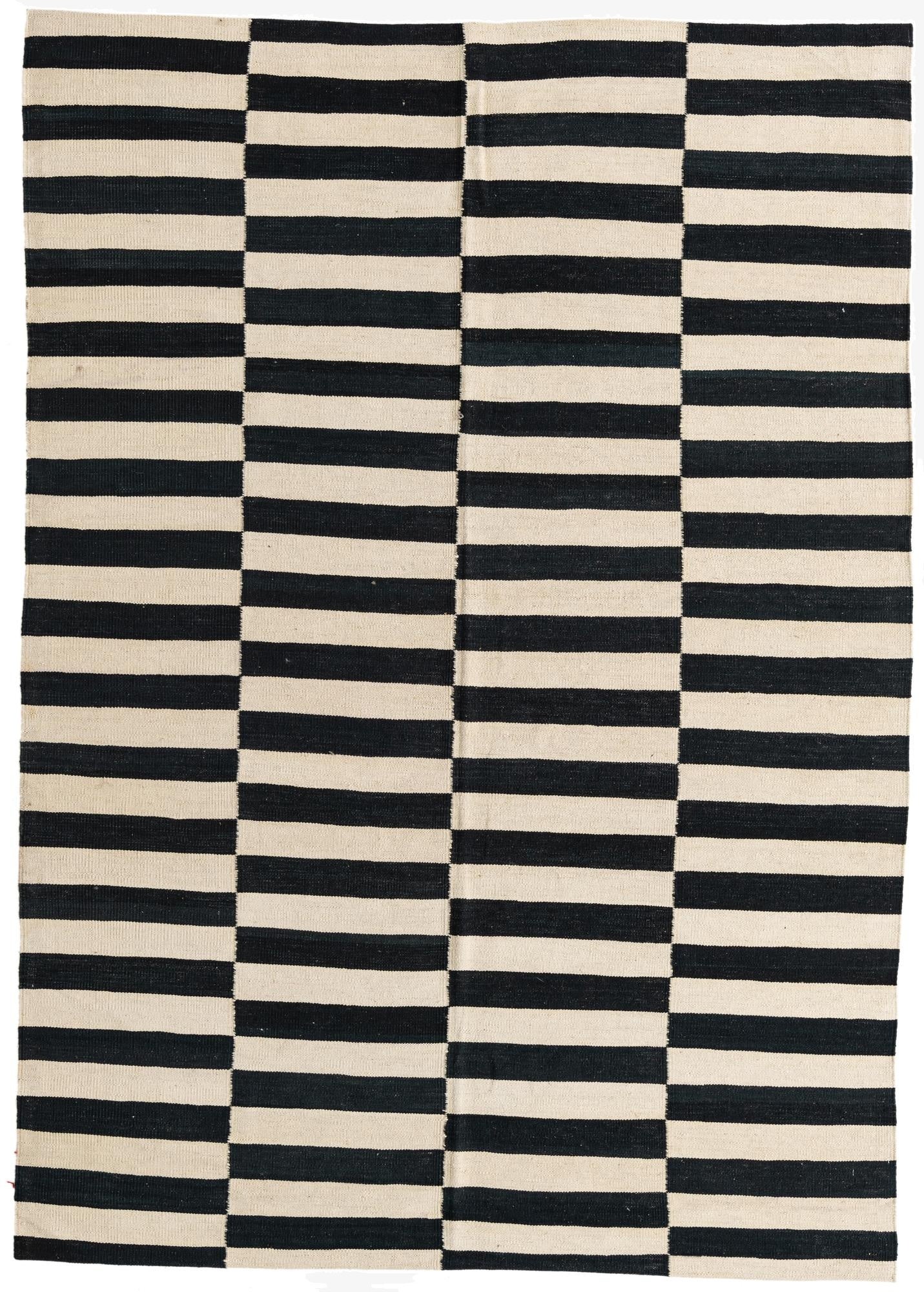 5' 7 x 7' 10  Hand Woven Kilim Modern Wool Rug