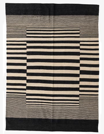 5' 8 x 7' 9 Hand Woven Kilim Modern Wool Rug