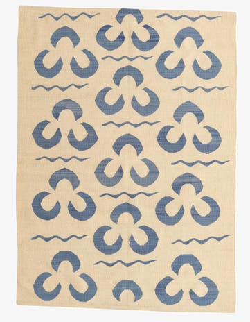 4' 9 x 6' 7 Hand Woven Kilim Modern Wool Rug