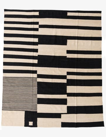 8' 2 x 9' 8 Hand Woven Kilim Modern Wool Rug