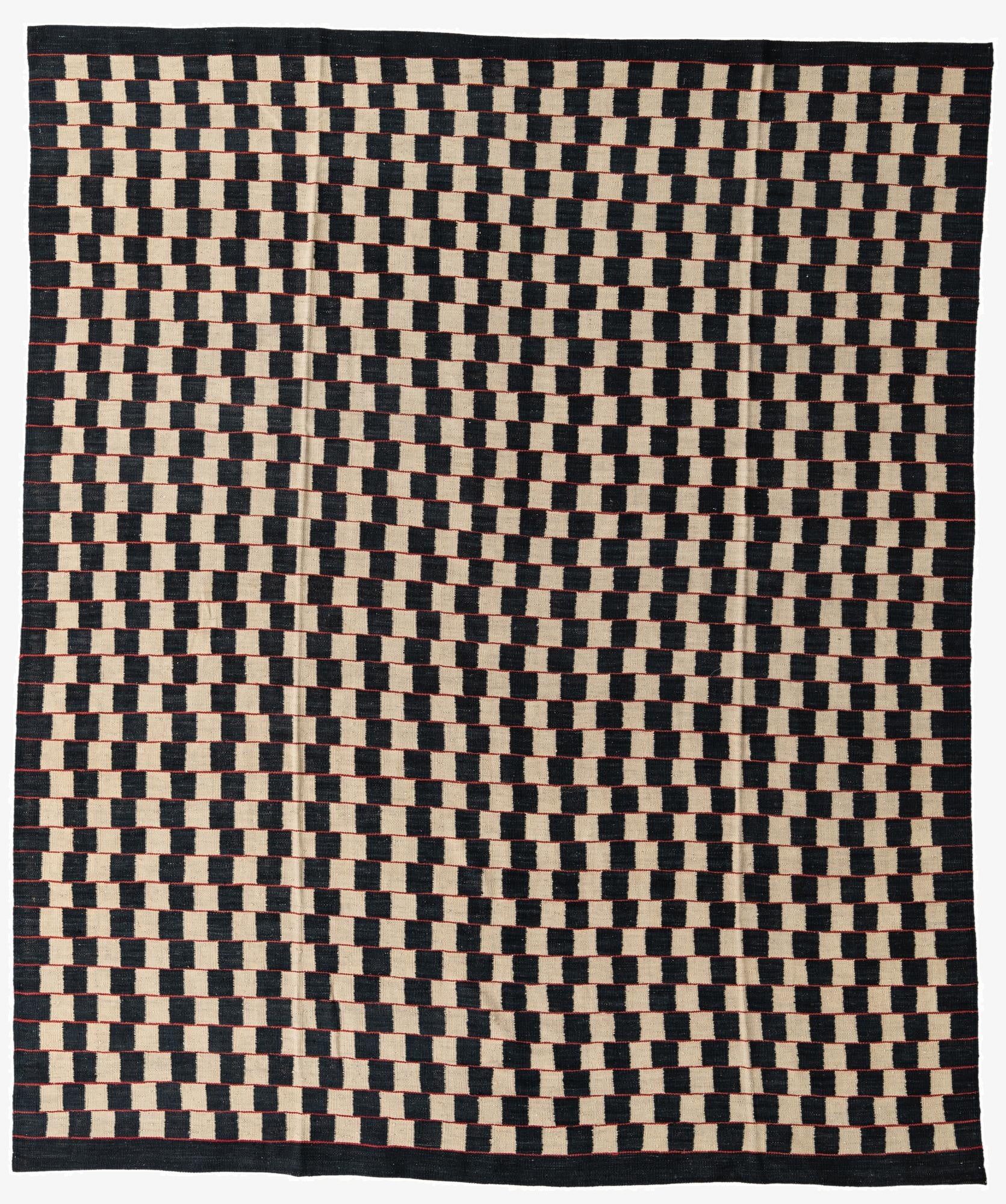 8' x 9' 7  Hand Woven Kilim Modern Wool Rug