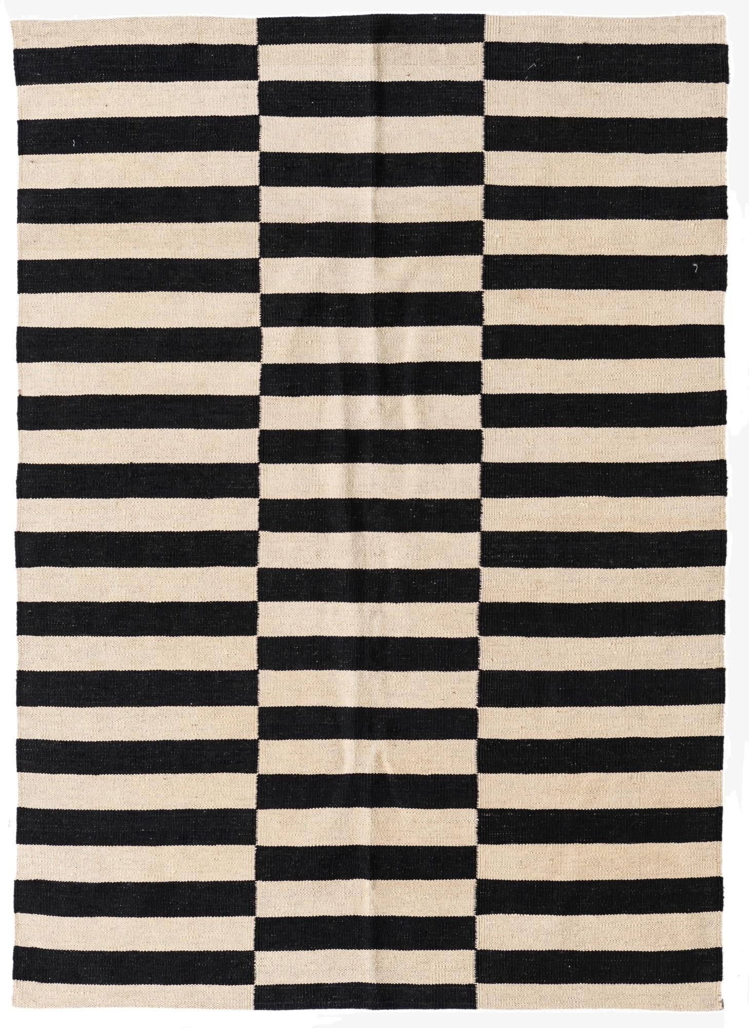 4' 2 x 5' 10  Hand Woven Kilim Modern Wool Rug