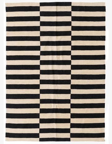 4' 2 x 5' 10 Hand Woven Kilim Modern Wool Rug