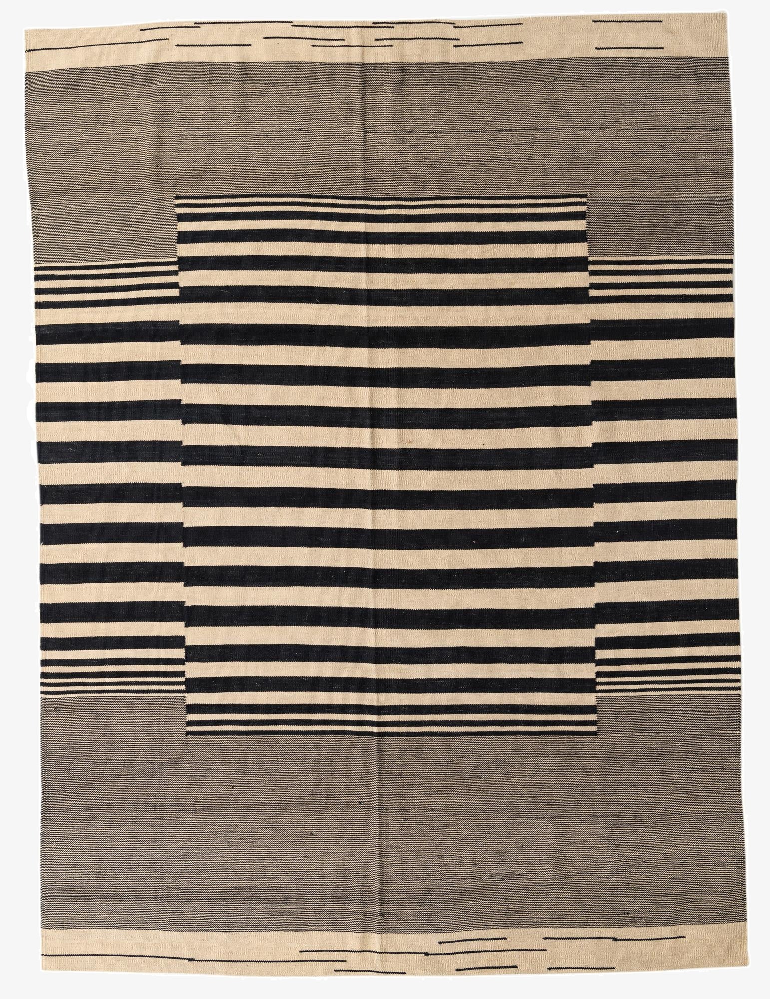 7' x 9' 7  Hand Woven Kilim Modern Wool Rug