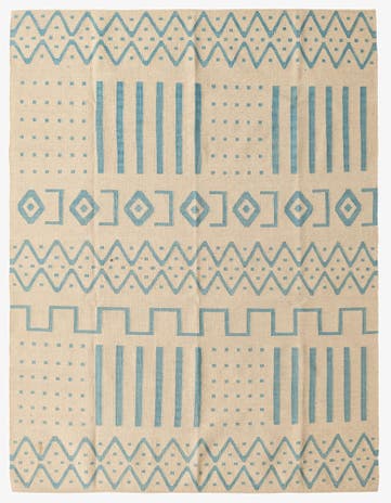 5' 9 x 7' 8 Hand Woven Kilim Modern Wool Rug