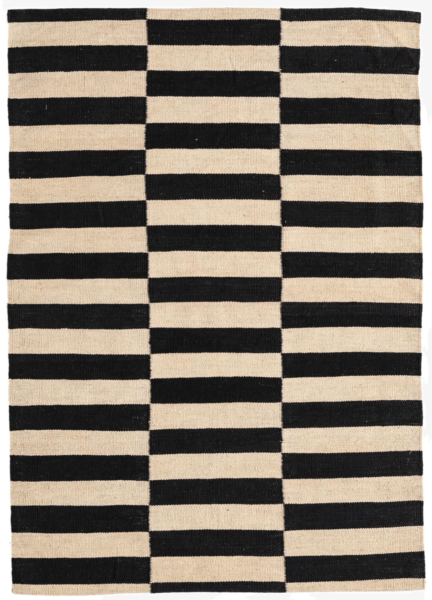 3' 4 x 4' 8  Hand Woven Kilim Modern Wool Rug