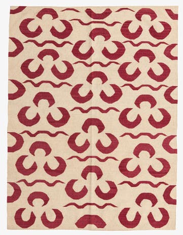 5' x 6' 7 Hand Woven Kilim Modern Wool Rug