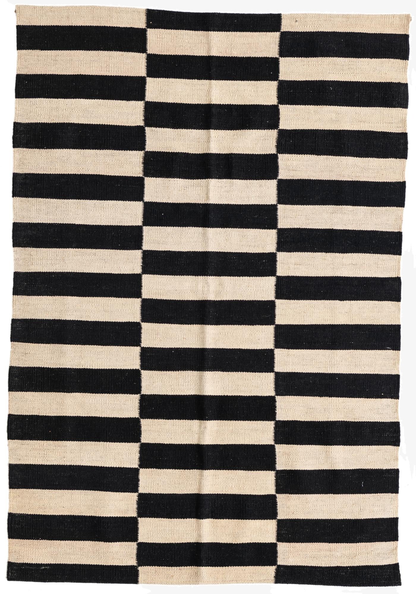 3' 3 x 4' 9  Hand Woven Kilim Modern Wool Rug