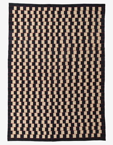 6' 9 x 9' 3 Hand Woven Kilim Modern Wool Rug