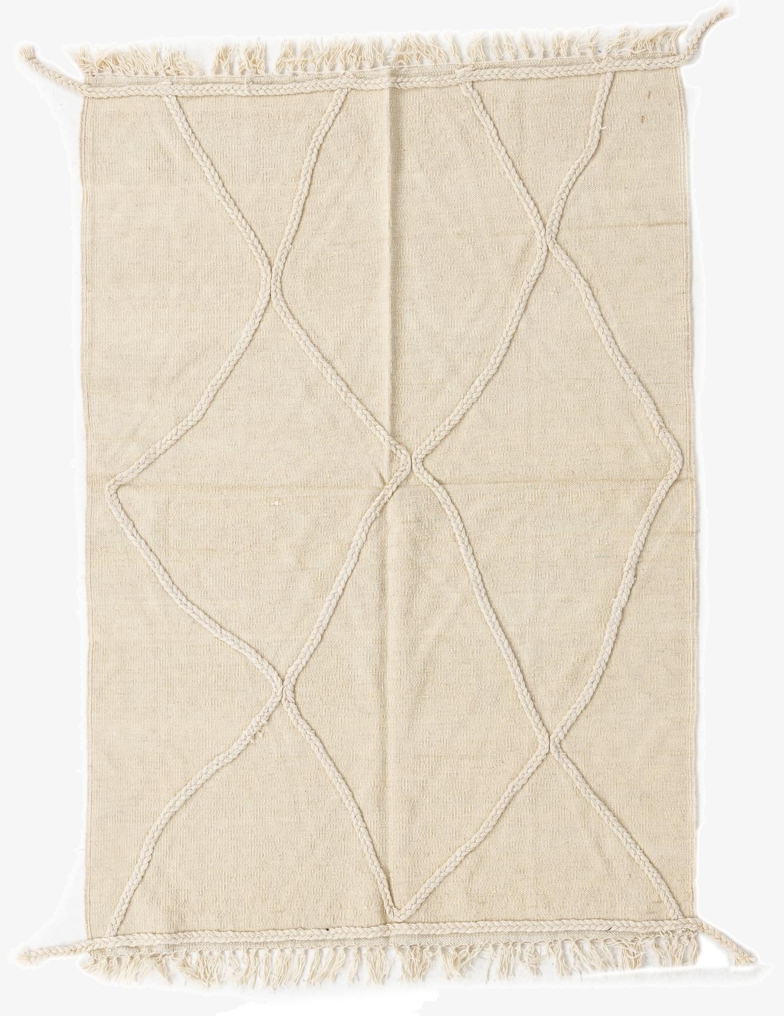 3' 6 x 5'  Hand Woven Kilim Modern Wool Rug