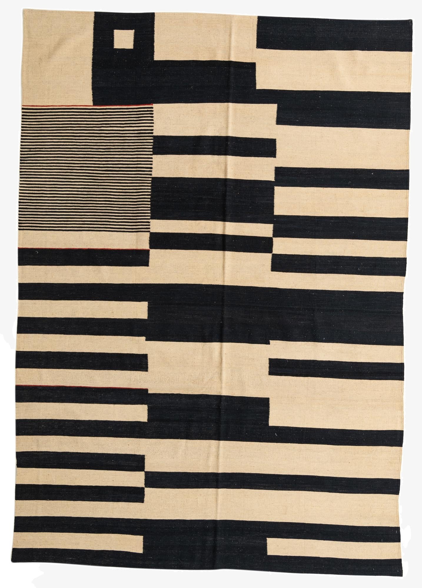 7' x 10'  Hand Woven Kilim Modern Wool Rug