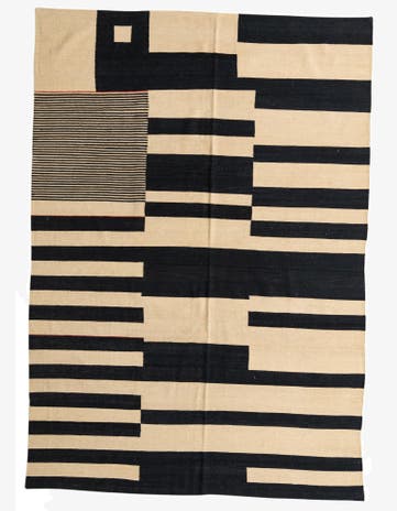 7' x 10' Hand Woven Kilim Modern Wool Rug