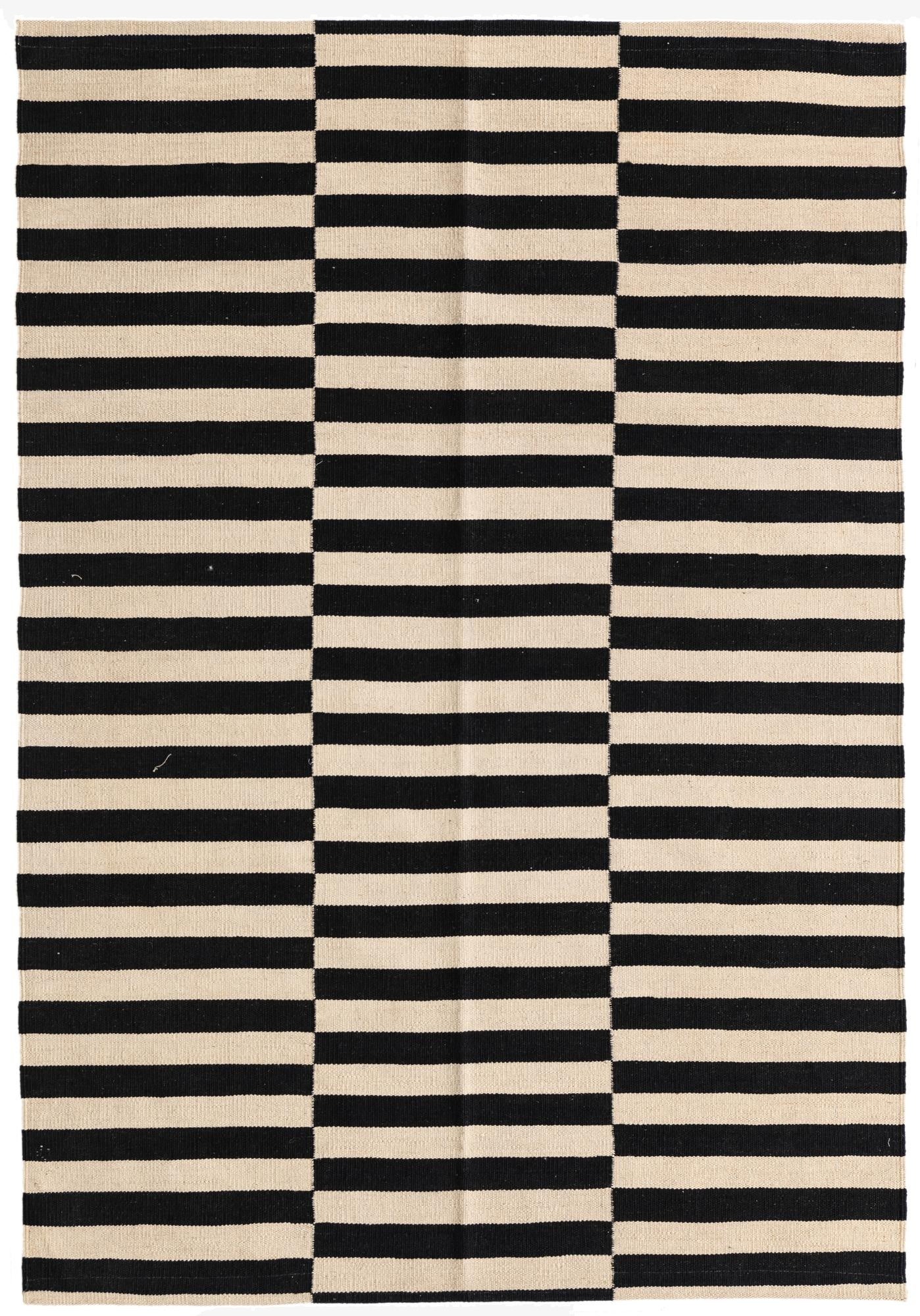 4' 1 x 5' 10  Hand Woven Kilim Modern Wool Rug