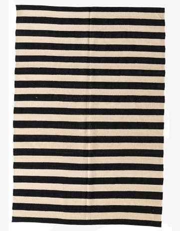 5' 6 x 8' Hand Woven Kilim Modern Wool Rug