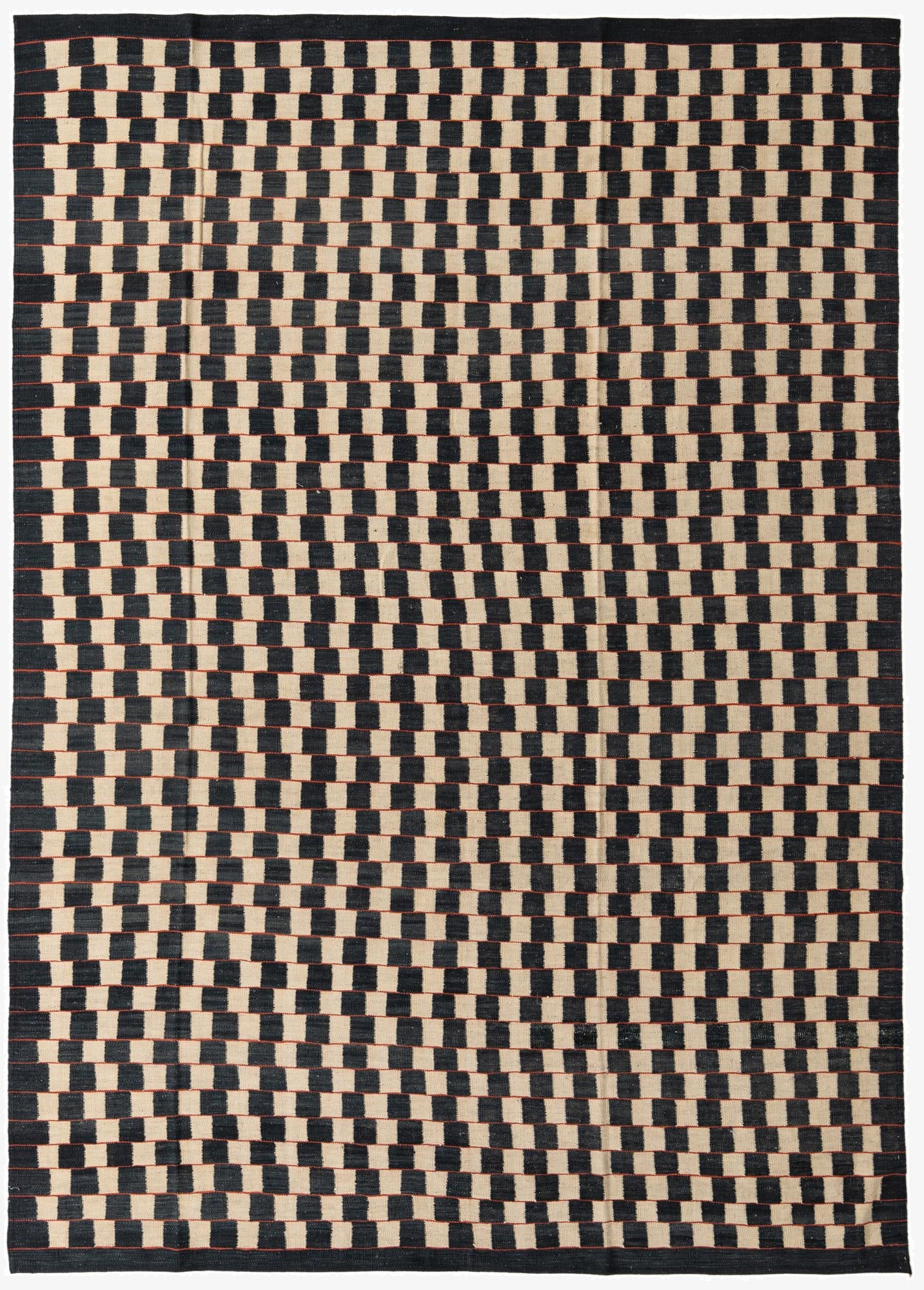 8' x 11' 4  Hand Woven Kilim Modern Wool Rug
