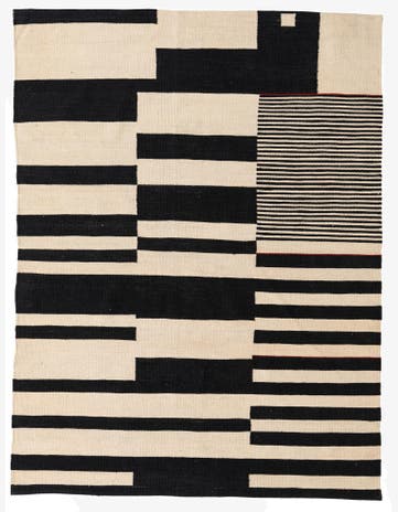 4' 10 x 6' 5 Hand Woven Kilim Modern Wool Rug
