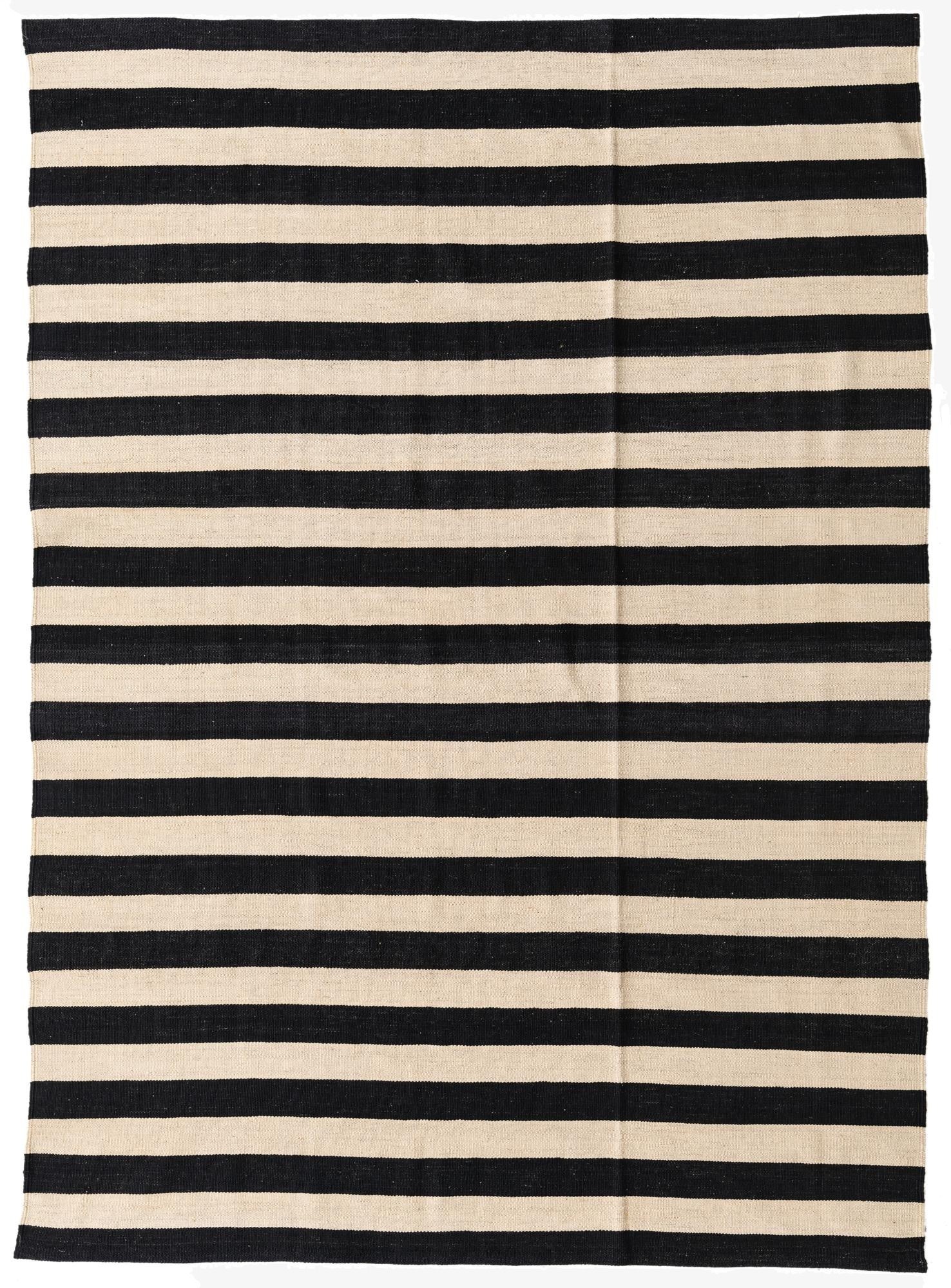 5' 7 x 7' 9  Hand Woven Kilim Modern Wool Rug