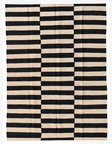 4' 3 x 5' 8 Hand Woven Kilim Modern Wool Rug