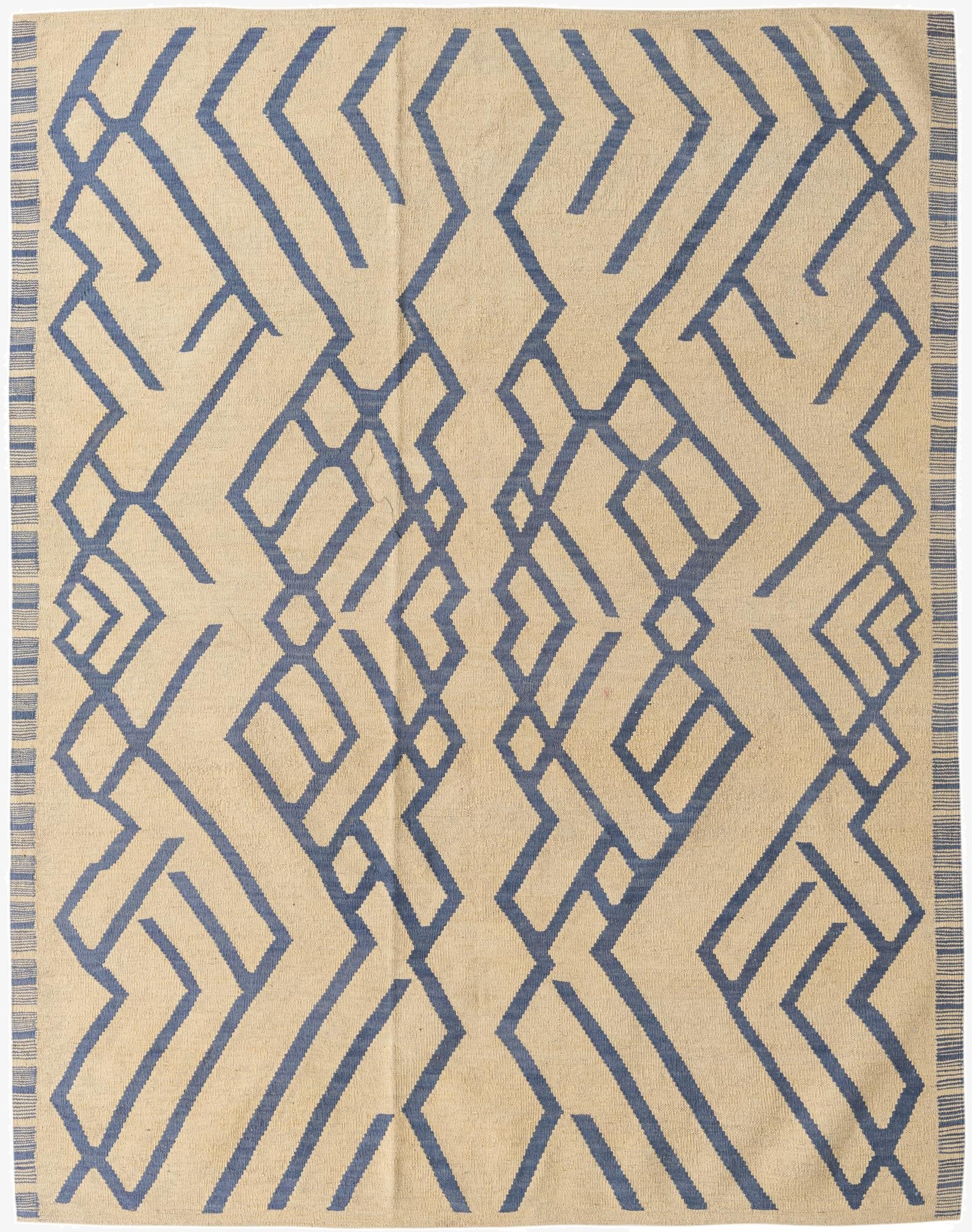 6' 2 x 7' 9  Hand Woven Kilim Modern Wool Rug