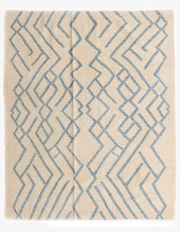 6' 3 x 7' 8 Hand Woven Kilim Modern Wool Rug
