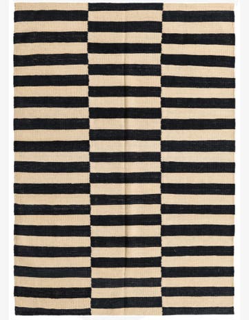 4' 3 x 6' Hand Woven Kilim Modern Wool Rug