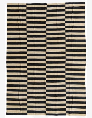 6' 10 x 9' 7 Hand Woven Kilim Modern Wool Rug