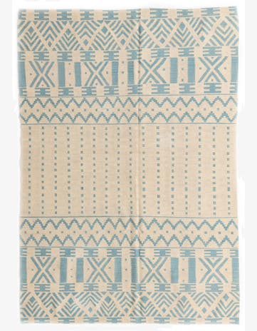 6' 9 x 9' 10 Hand Woven Kilim Modern Wool Rug