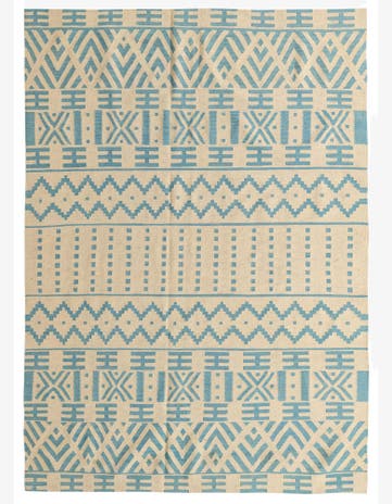 6' 6 x 9' 6 Hand Woven Kilim Modern Wool Rug