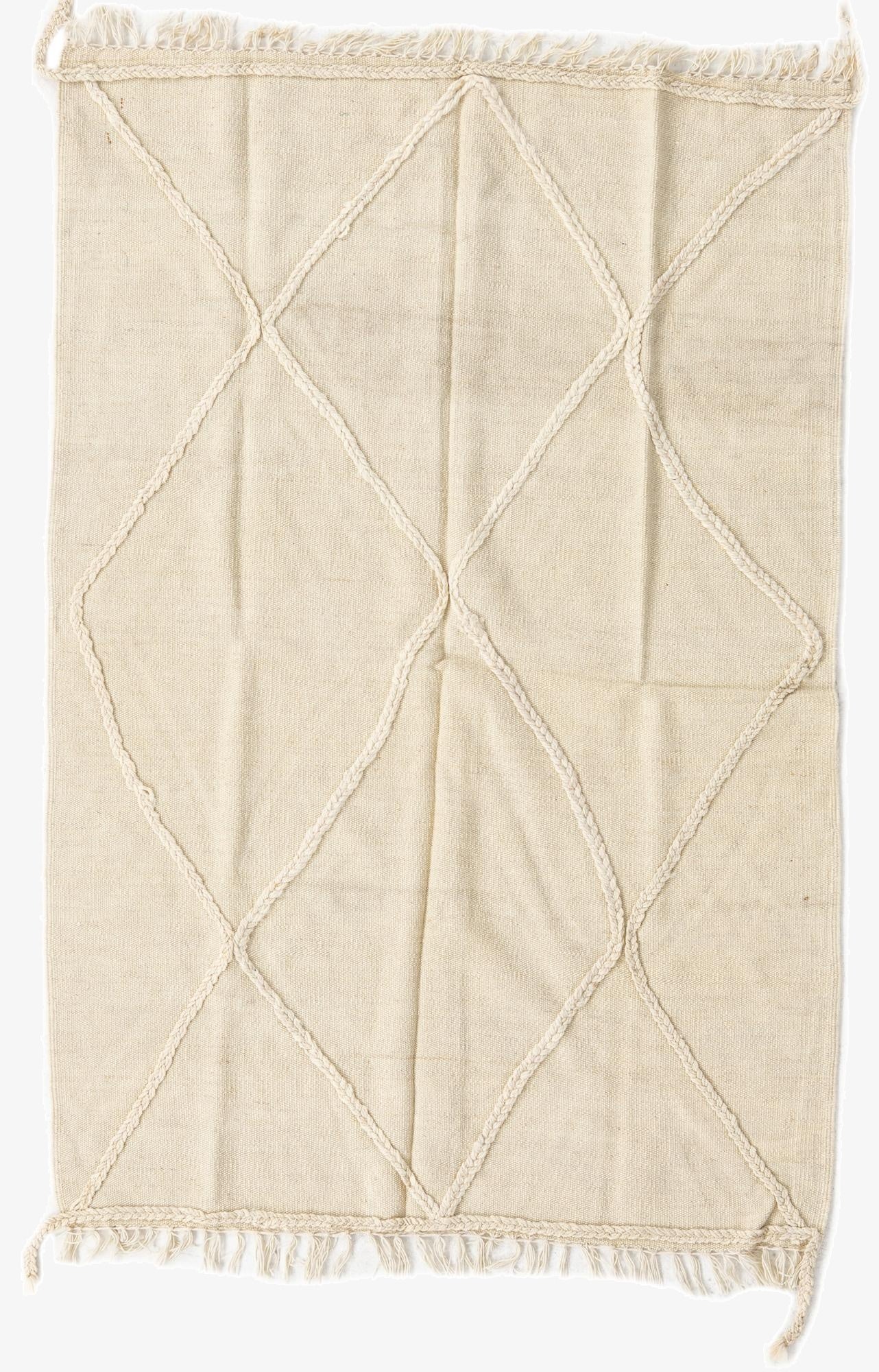 3' 3 x 4' 9  Hand Woven Kilim Modern Wool Rug