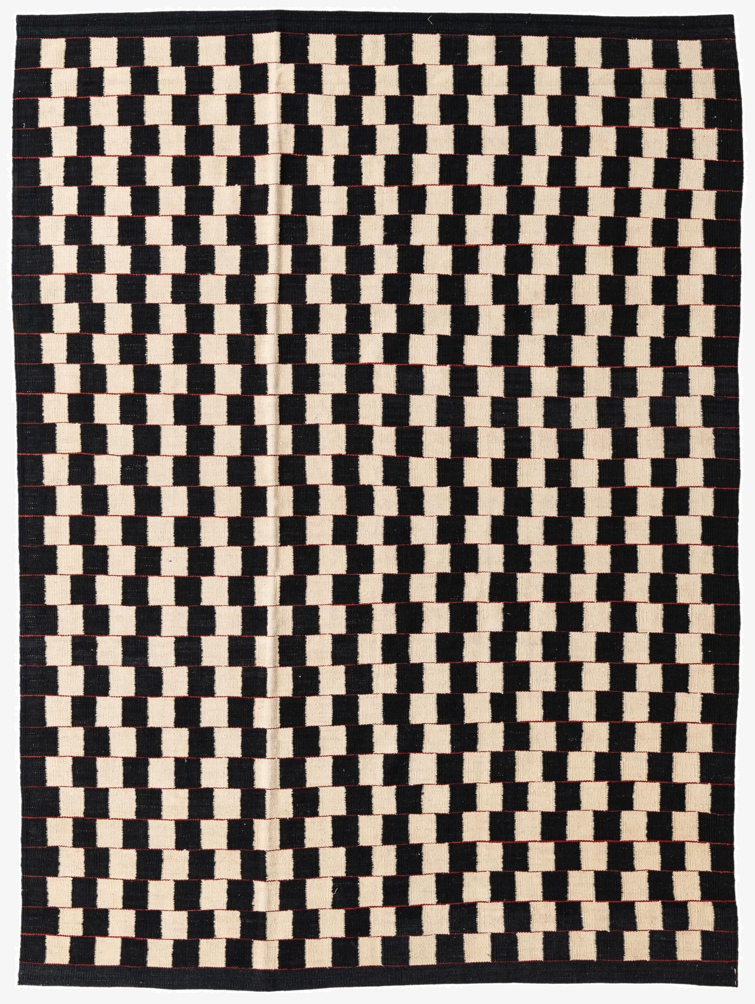 5' 8 x 7' 8  Hand Woven Kilim Modern Wool Rug