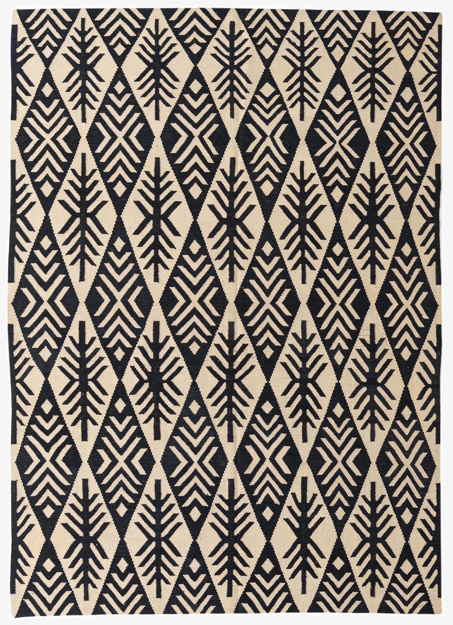 7' x 9' 9  Hand Woven Kilim Modern Wool Rug