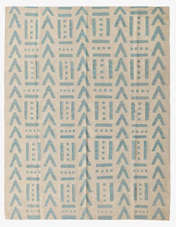 5' 4 x 6' 7 Hand Woven Kilim Modern Wool Rug