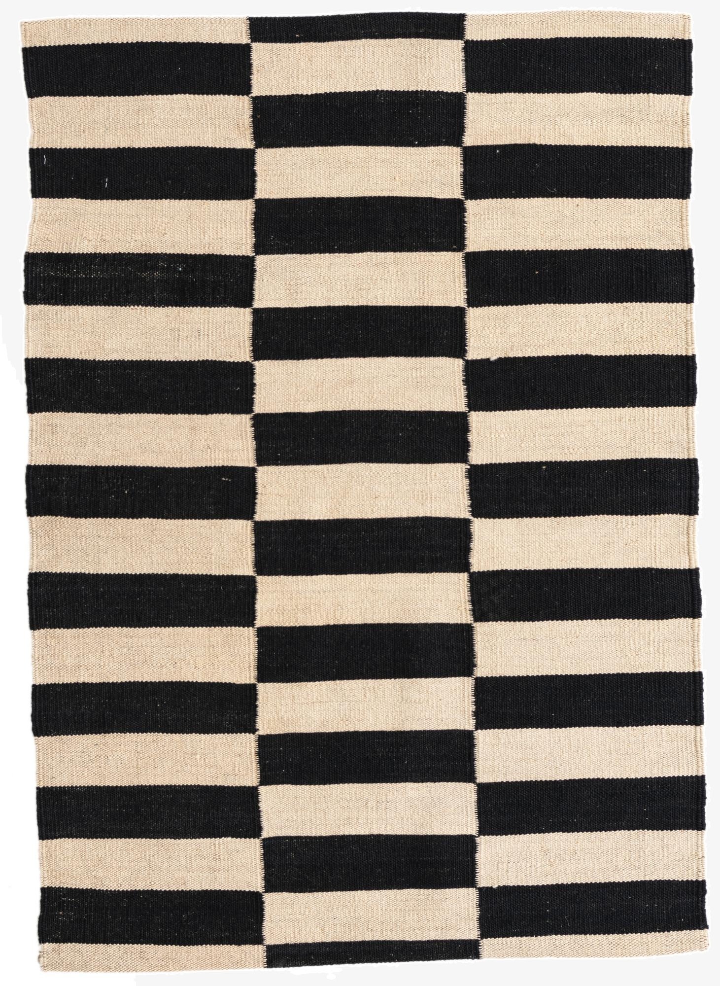 2' 8 x 3' 9  Hand Woven Kilim Modern Wool Rug