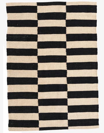 2' 8 x 3' 9 Hand Woven Kilim Modern Wool Rug