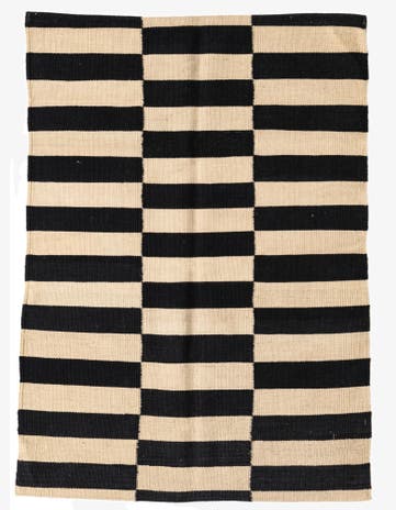 2' 8 x 3' 9 Hand Woven Kilim Modern Wool Rug