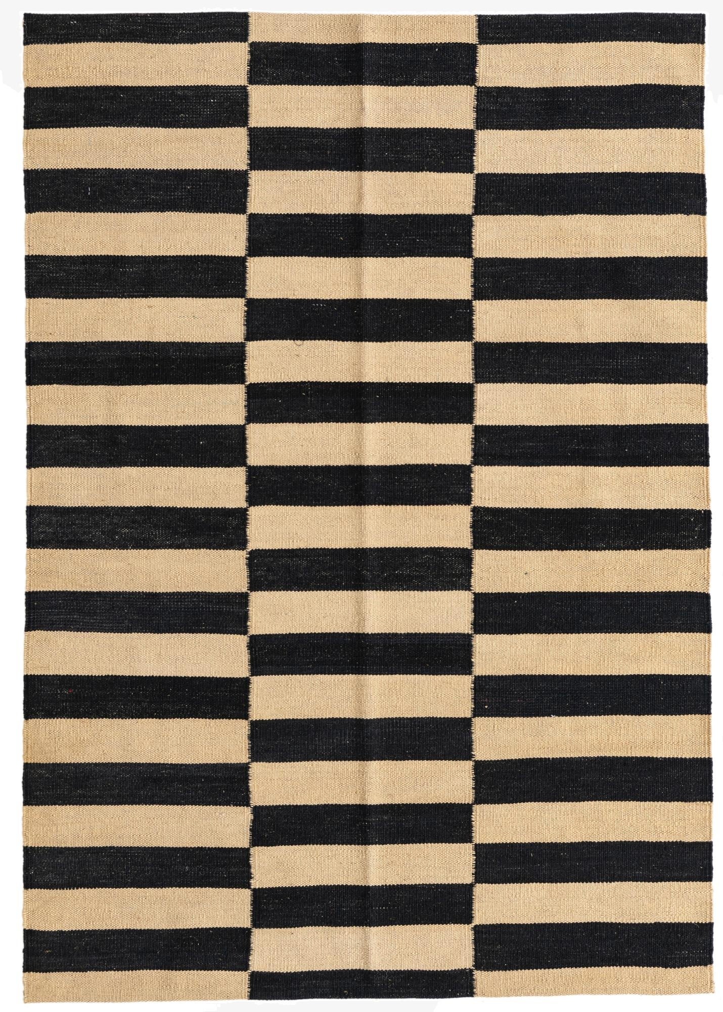 3' 5 x 5'  Hand Woven Kilim Modern Wool Rug