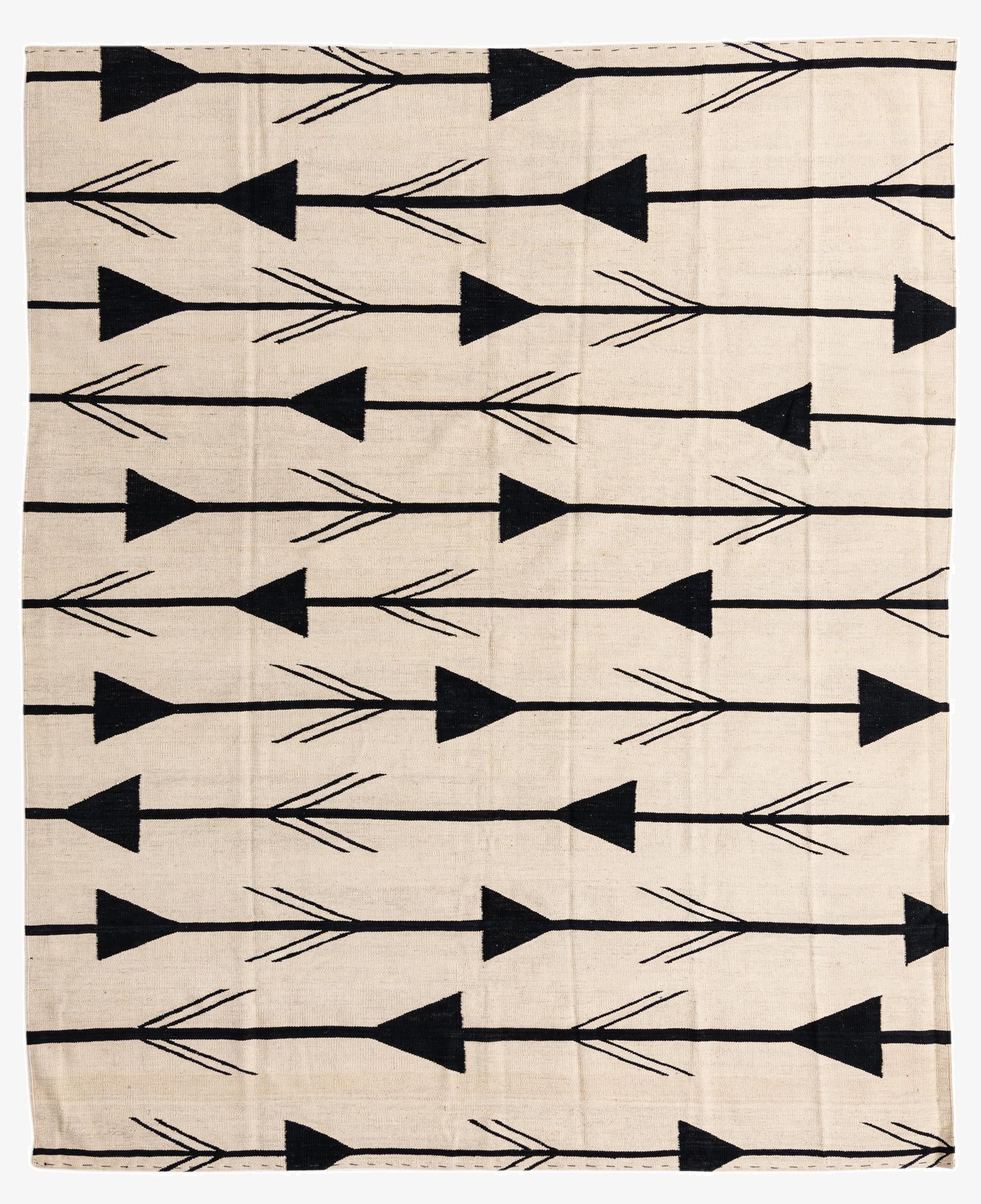 8' x 9' 8  Hand Woven Kilim Modern Wool Rug