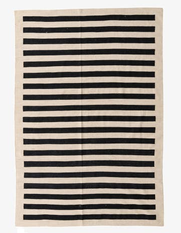 6' 8 x 9' 7 Hand Woven Kilim Modern Wool Rug