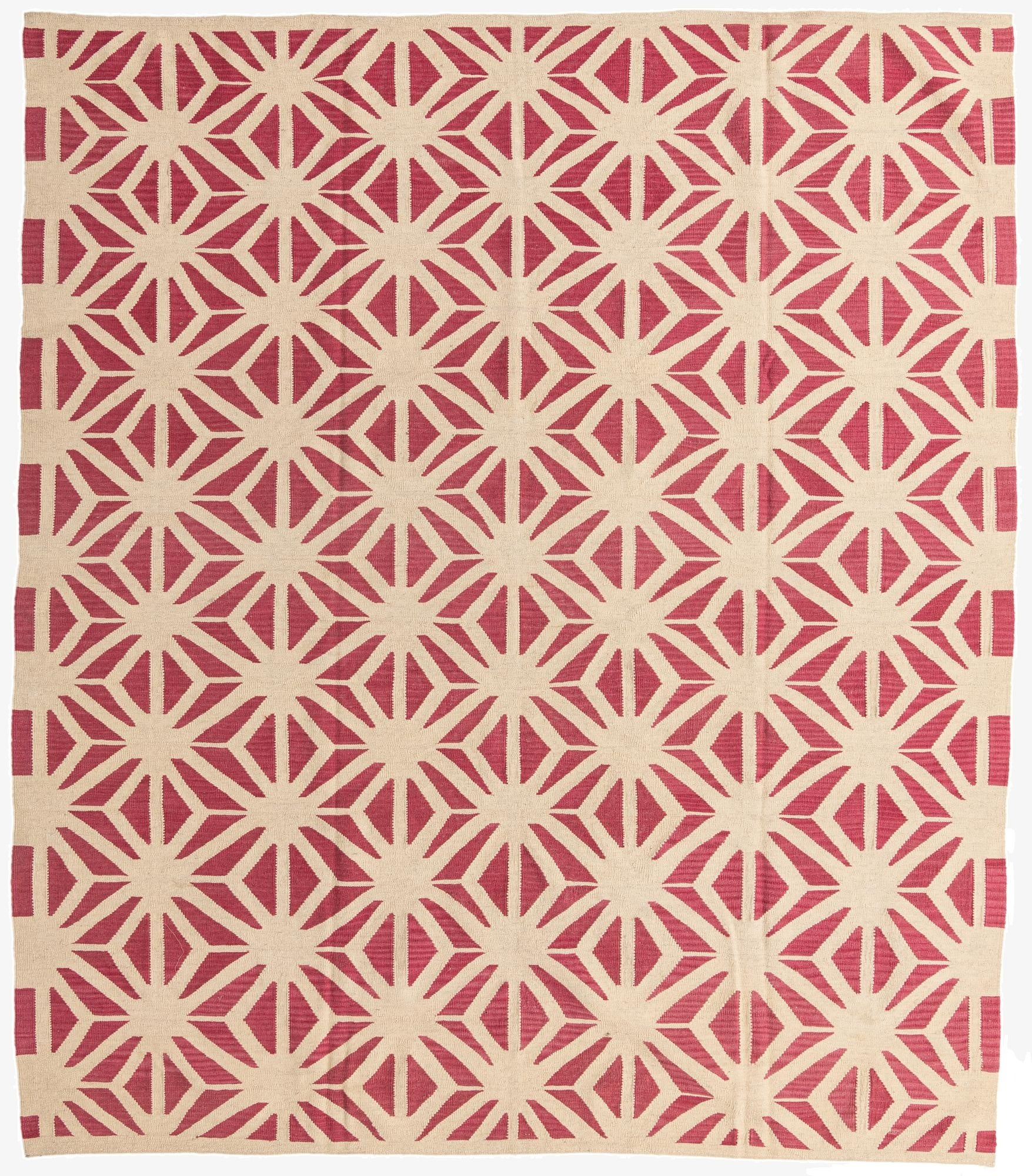 8' 6 x 9' 9  Hand Woven Kilim Modern Wool Rug