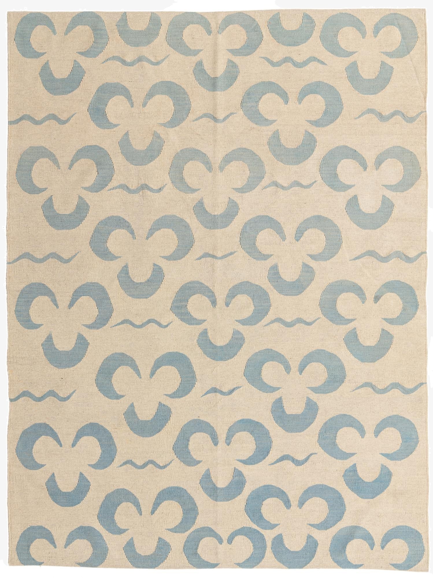 5' 10 x 7' 10  Hand Woven Kilim Modern Wool Rug